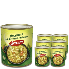 Erasco Nudeltopf mit Geflügel-Klößchen 6x800G 