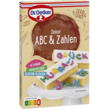 Dr.Oetker Dekor ABC & Zahlen 58G 