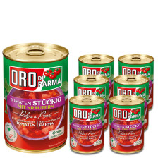 Oro di Parma Tomaten stückig mit Kräutern 6x400G 