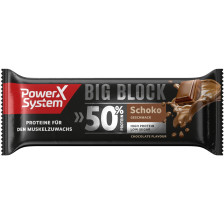Power System Protein Big Block Schoko Geschmack 50% Eiweiss 100G 