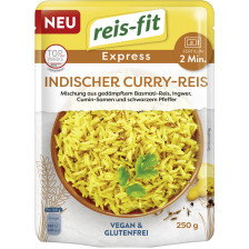 Reis-fit Express indischer Curry-Reis 250G 