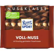 Ritter Sport Nuss Klasse Voll-Nuss 100G 