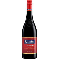 Riunite Lambrusco Frizzante 0,75L - Etikett verschmutzt/beschädigt 