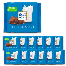 Ritter Sport Edel-Vollmilch 12x100G 
