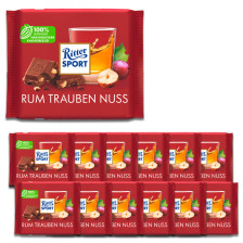 Ritter Sport Rum Trauben Nuss 12x100G 