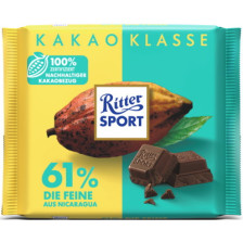 Ritter Sport 61% Die Feine aus Nicaragua 100G 