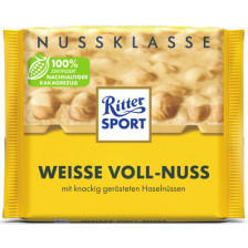Ritter Sport Nuss Klasse Weisse Voll-Nuss 100G 