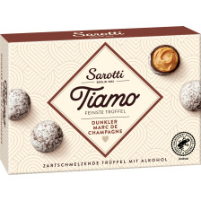 Sarotti Tiamo Feinste Trüffel dunkler Marc de Champagne 10ST 125G 