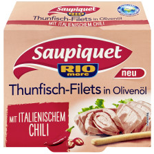 Saupiquet Thunfisch-Filets in Olivenöl mit italienischem Chili 130G 