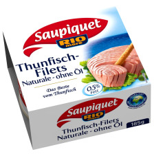 Saupiquet Thunfischfilets Naturale ohne Öl 185G 