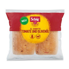 Schär Ciabatta mit Tomaten und Olivenöl XL 2ST 170G 