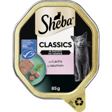 Sheba Classics mit Lachs in Pastete 85G 