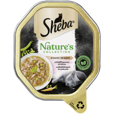 Sheba Nature's Collection in Sauce mit Lachs garniert mit Erbsen 85G 