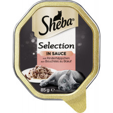 Sheba Selection in Sauce mit Rinderhäppchen 85G 