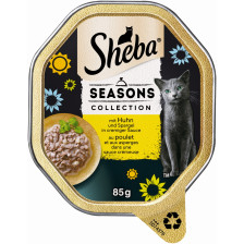 Sheba Seasons Collection mit Huhn und Spargel in cremiger Sauce 85G 
