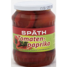 Späth Tomatenpaprika geviertelt 650G 