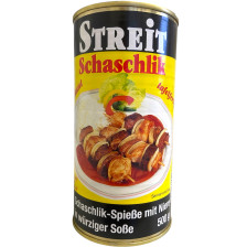 Streit Schaschlik-Spieße mit Niere in würziger Soße 500G 