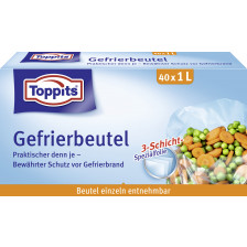 Toppits Gefrierbeutel 1L 40 Stück 
