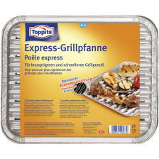 Toppits Express-Grillpfanne 22 x 28 cm 4 Stück 