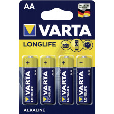 Varta Longlife 1,5 V Mignon AA LR06 Batterien Type 4106 4 Stück 