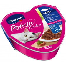 Vitakraft Poésie Création Seelachs mit Pasta & Tomate Katzenfutter nass 85G 