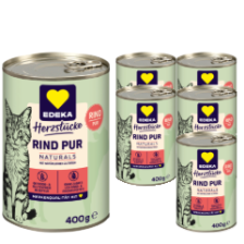 EDEKA Herzstücke Naturals Rind Pur 6x400G 
