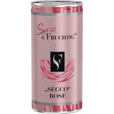 WZG Sprizz & Fruchtig Secco rose 0,2L Dose - Etikett verschmutzt/beschädigt 