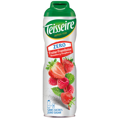 Teisseire Strawberry Raspberry Zero 0,6L 
