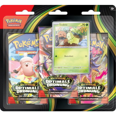 Pokemon Mega-Entwicklung Optimale Ordnung Endivie + 3 Boosterpacks 