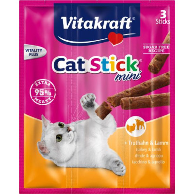 Vitakraft Cat-Stick mini Truthahn und Lamm 3x 6G 