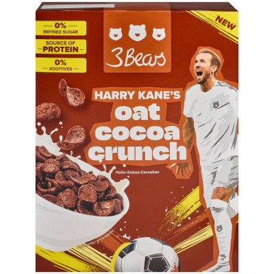 3 Bears Harry Kane's Oat Cocoa Crunch 250G 