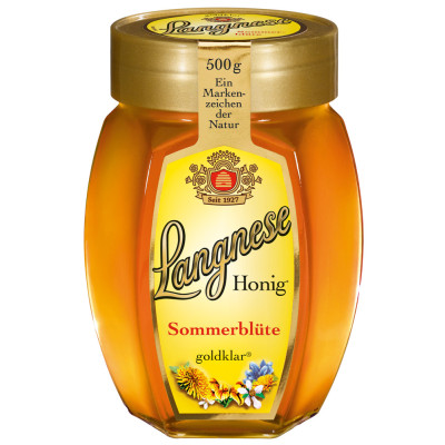 Langnese Sommerblüten goldklar Honig 500G 
