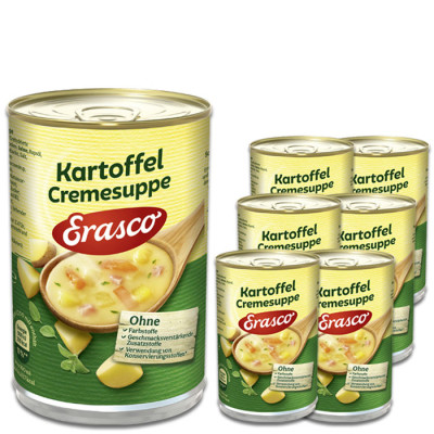 Erasco Kartoffel Cremesuppe 6x390ML 