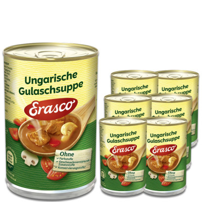 Erasco Ungarische Gulaschsuppe 6x390ML 