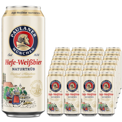 Paulaner Hefeweißbier naturtrüb 24x0,5l 