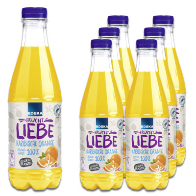 EDEKA Fruchtliebe Karibische Orange 6x1l 