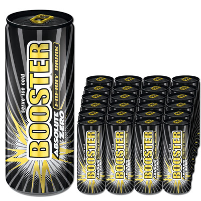 Booster Absolute Zero Energydrink 24x 0,33L Dose 