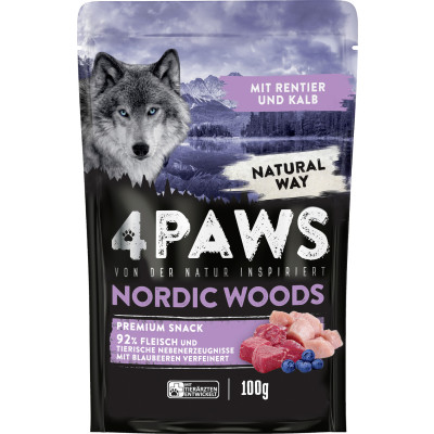 4Paws Nordic Woods Rentier & Kalb 100G 