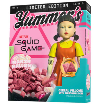 Yummers Squid Game Marshmellow Cereal 300G - beschädigt/verschmutzt 