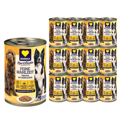 EDEKA Herzstücke Feine Mahlzeit mit Huhn & Ente 12x400G 