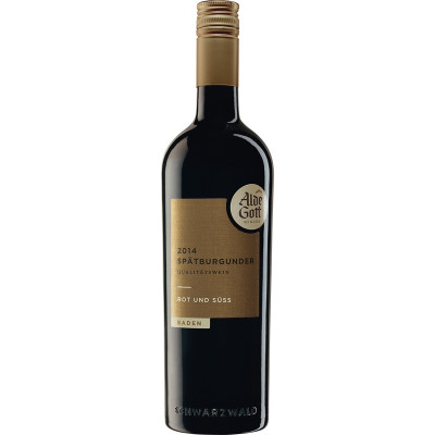 Alde Gott Spätburgunder Rotwein Rot & Süß 0,75L 