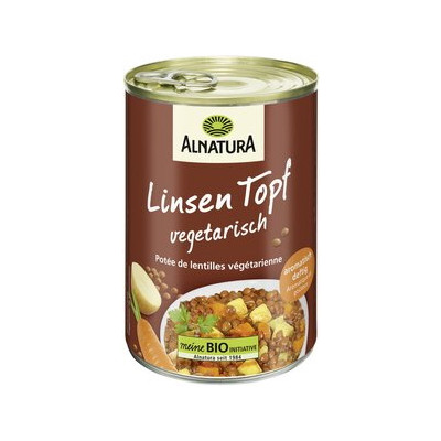 Alnatura Bio Linsen Topf vegetarisch 400G 
