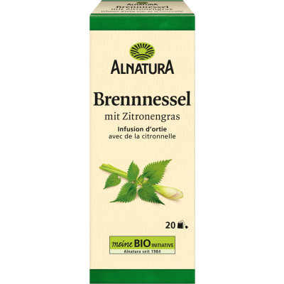 Alnatura Bio Brennnessel Tee mit Zitronengras 20x 1,5 g 
