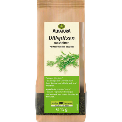 Alnatura Bio Dillspitzen geschnitten 15G 