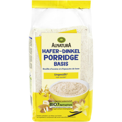 Alnatura Bio Hafer-Dinkel Porridge Basis 500G - MHD 30.06.2026 