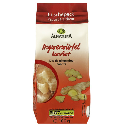 Alnatura Bio Ingwerwürfel kandiert 100G 
