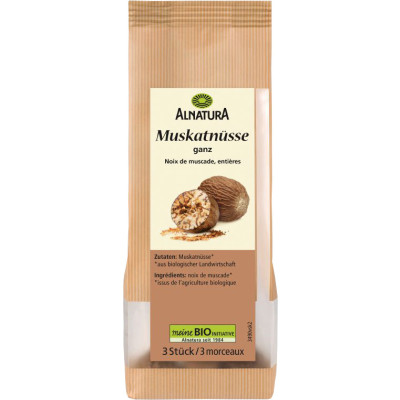 Alnatura Bio Muskatnüsse ganz 3ST 