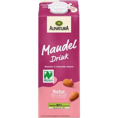 Alnatura Bio Naturland Mandel Drink ungesüßt 1L 