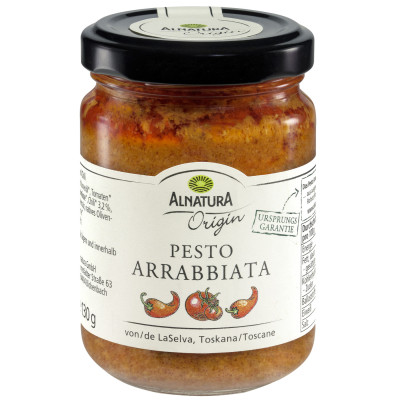 Alnatura Origin Bio Pesto Arrabbiata 130G 