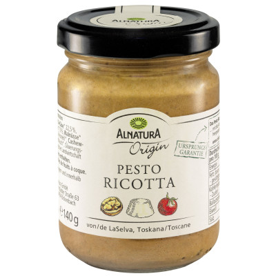 Alnatura Origin Bio Pesto Ricotta 140G 